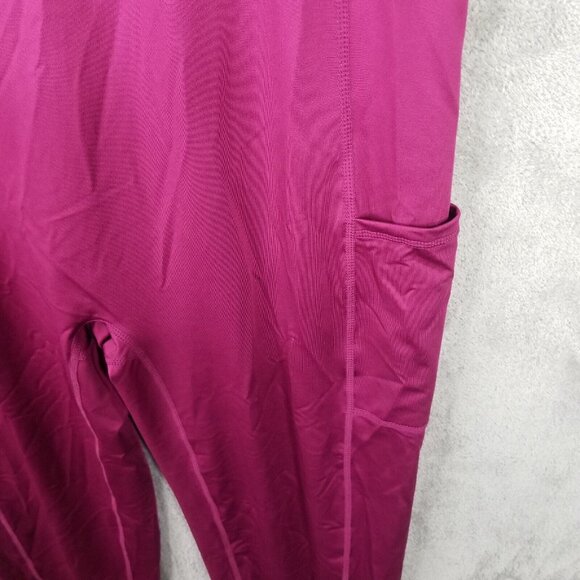 Womens Raspberry Rose J. Dow Fitness Bodysuit Workout Polyester Stretch Size XL - Picture 4 of 9